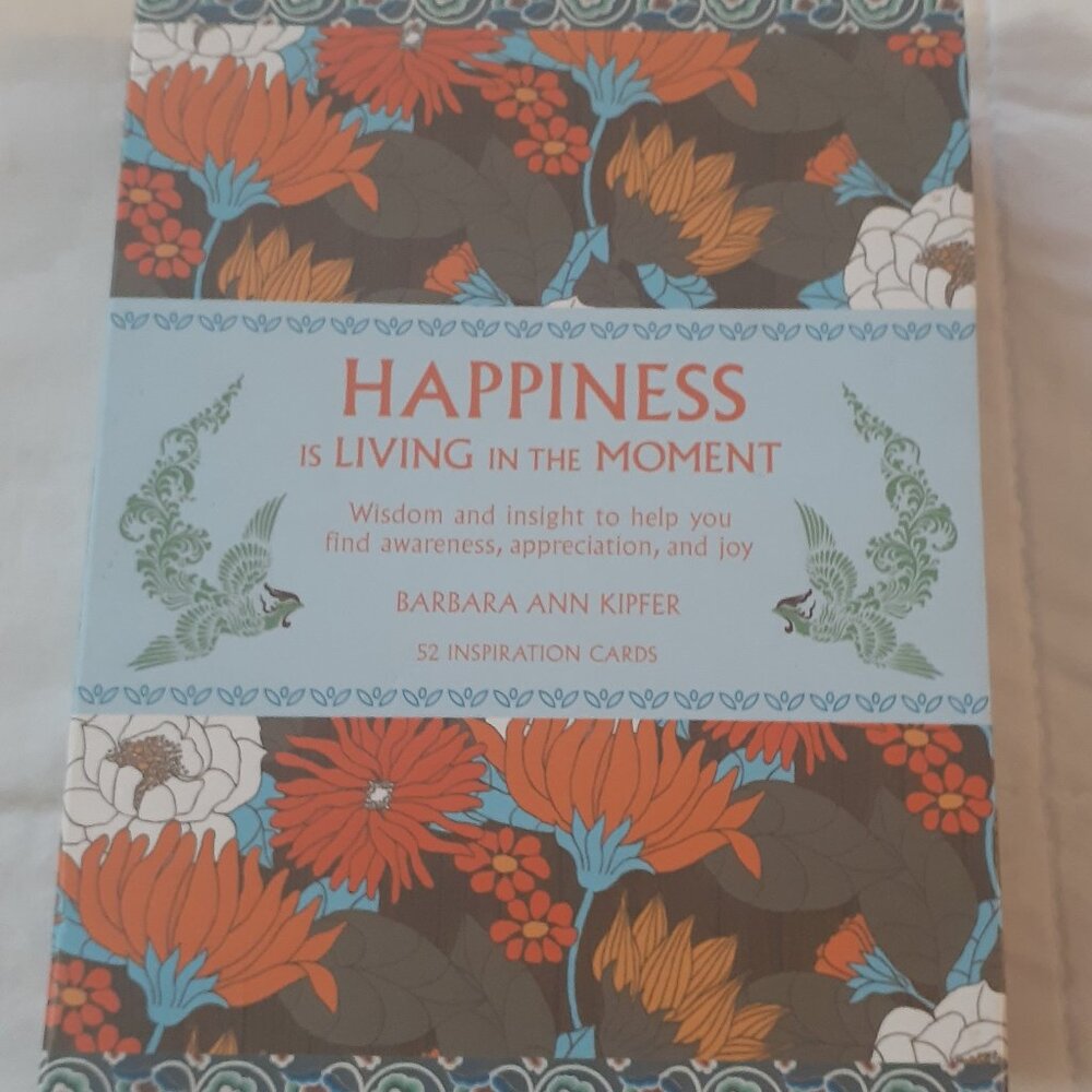 Happiness is living in the Moment Inspiration Cards  Barbara Ann Kiffer